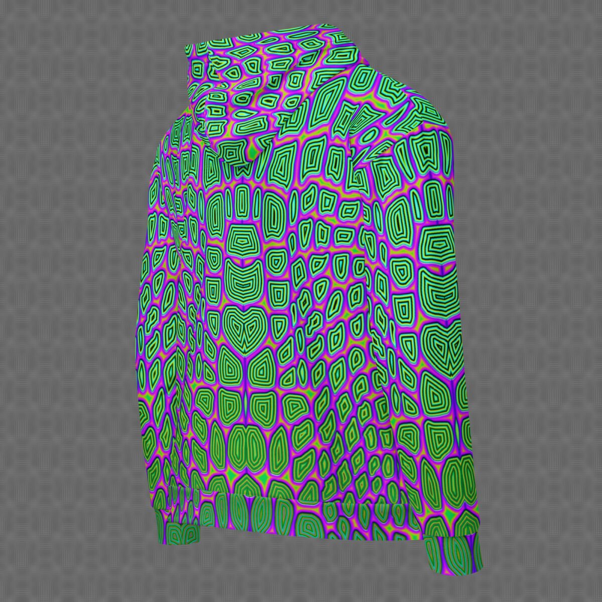 Reptilian | Psychedelic Visionary Art Unisex All-Over Hoodie