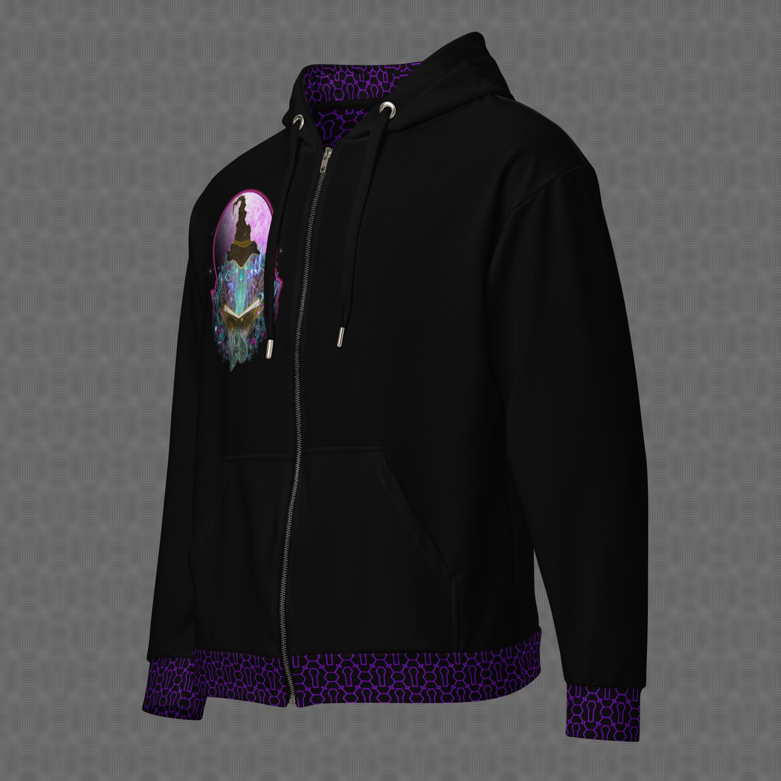 Telekinetic Graphic Zip Hoodie - Image 5
