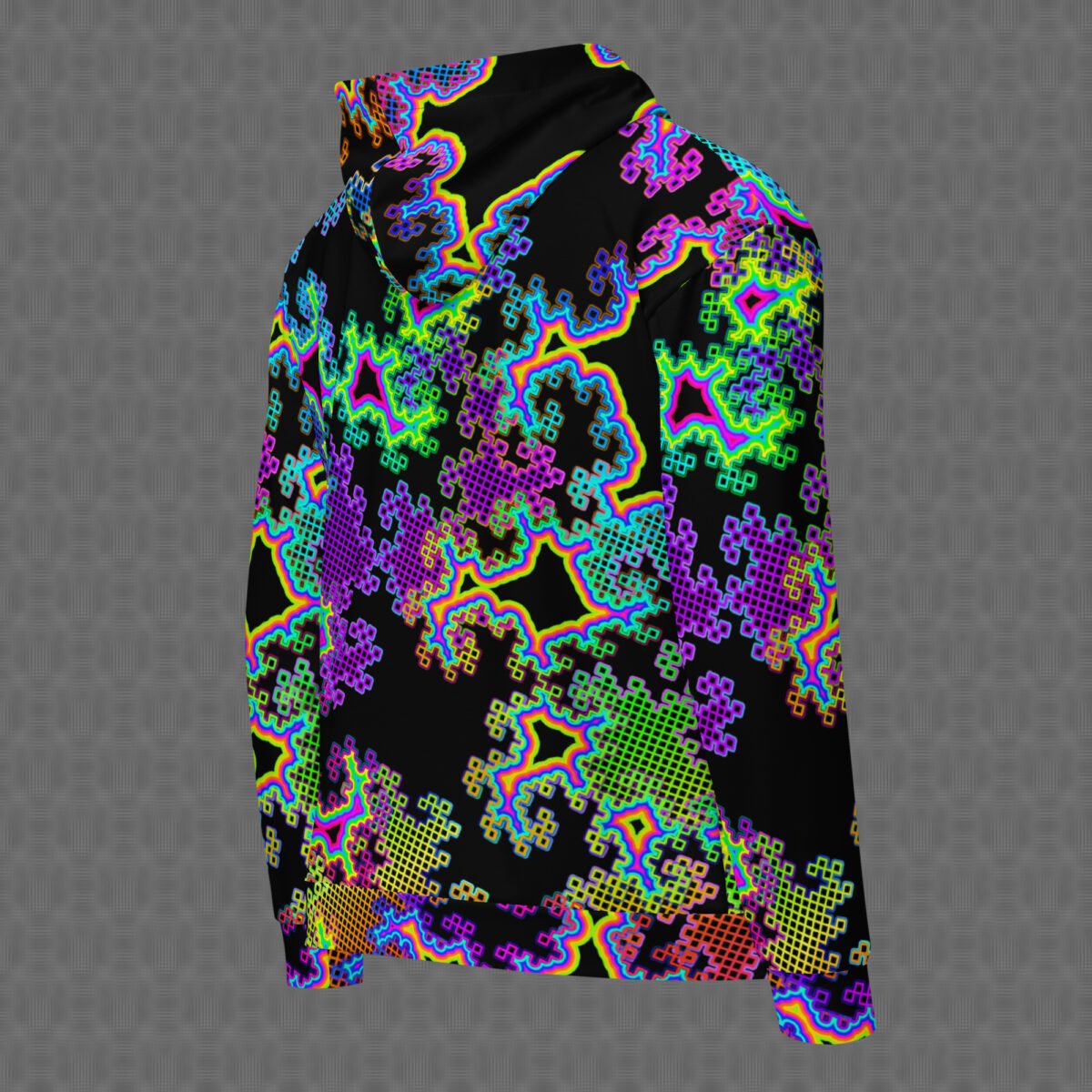 Fractal Dreams | Psychedelic Visionary Art Unisex All-Over Hoodie