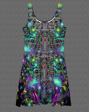 Huachamama | Psychedelic Visionary Art Skater Dress