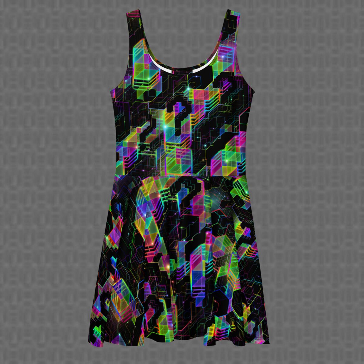 Question Everything | Psychedelic Visionary Art Skater Dress