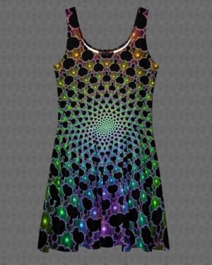 Brainfreeze | Psychedelic Visionary Art Skater Dress