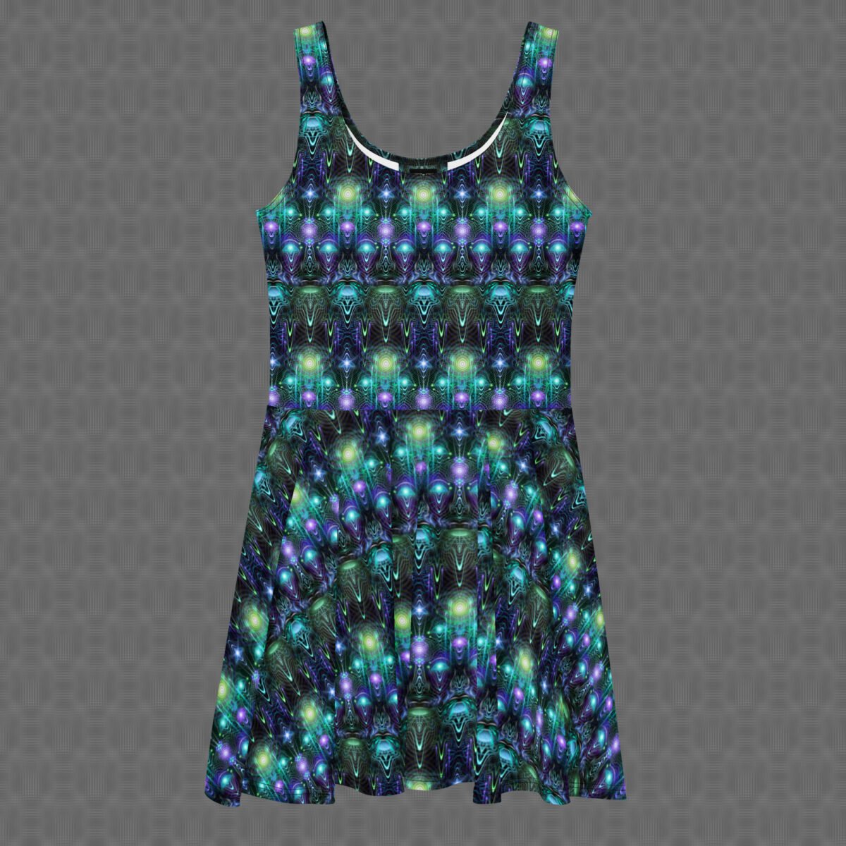 Cernunnos | Psychedelic Visionary Art Skater Dress