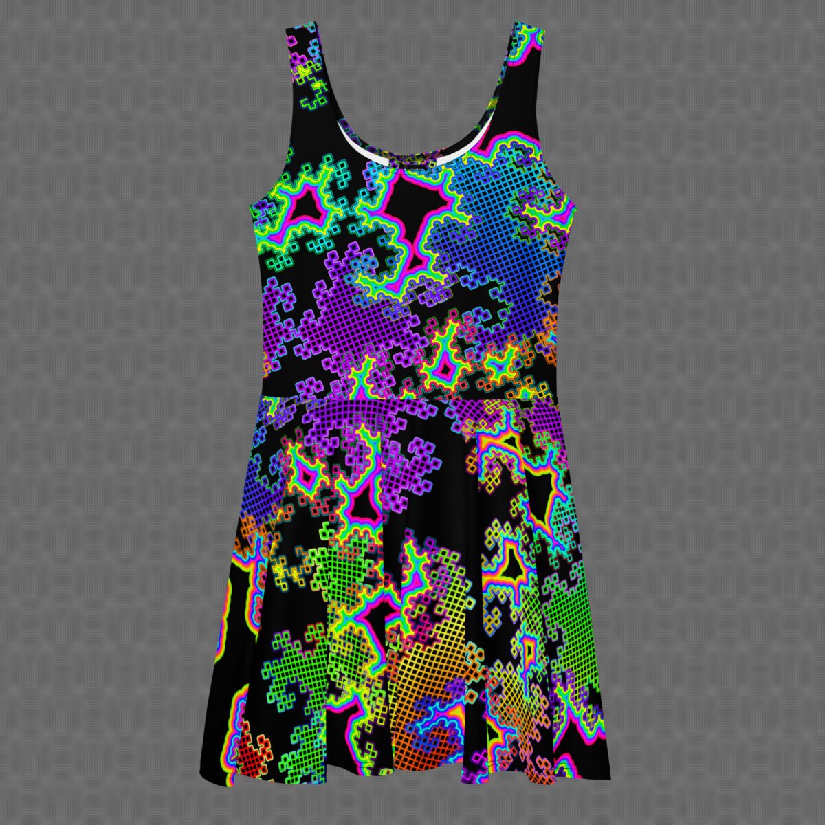 Fractal Dreams | Psychedelic Visionary Art Skater Dress