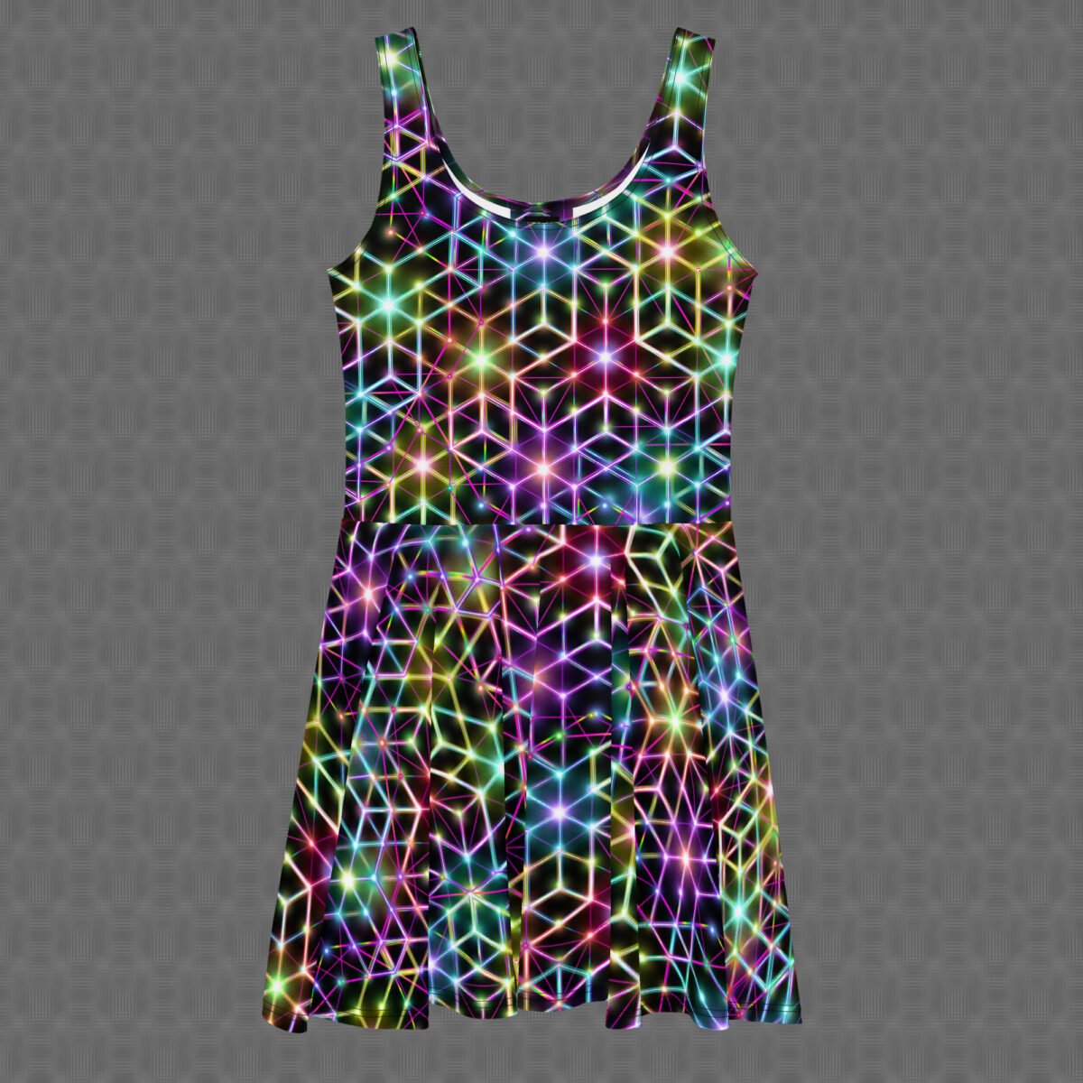 2CB | Psychedelic Visionary Art Skater Dress