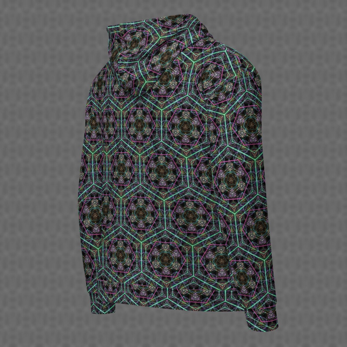 Hypergeometry | Psychedelic Visionary Art Unisex All-Over Hoodie