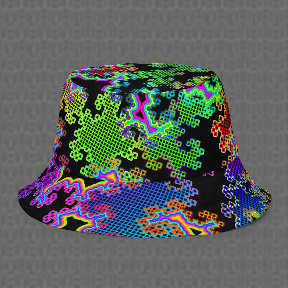 Fractal Dream | Psychedelic Visionary Art Reversible Bucket Hat