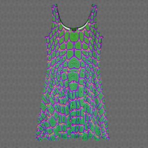 Reptilian Skater Dress