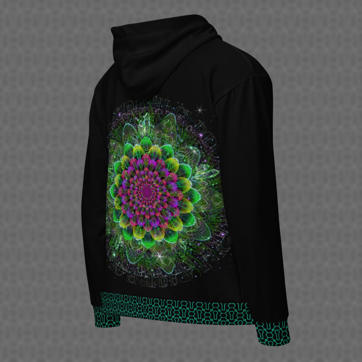 Astral Flora | Psychedelic Visionary Art Unisex Graphic Hoodie