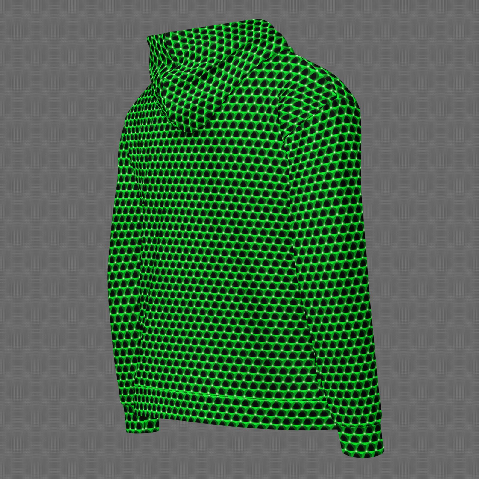 Prism Emerald All-Over Zip Hoodie
