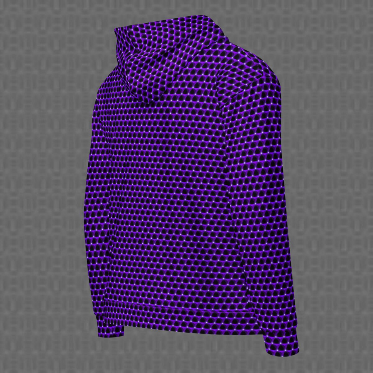 Amethyst Prism | Psychedelic Visionary Art Unisex All-Over Hoodie