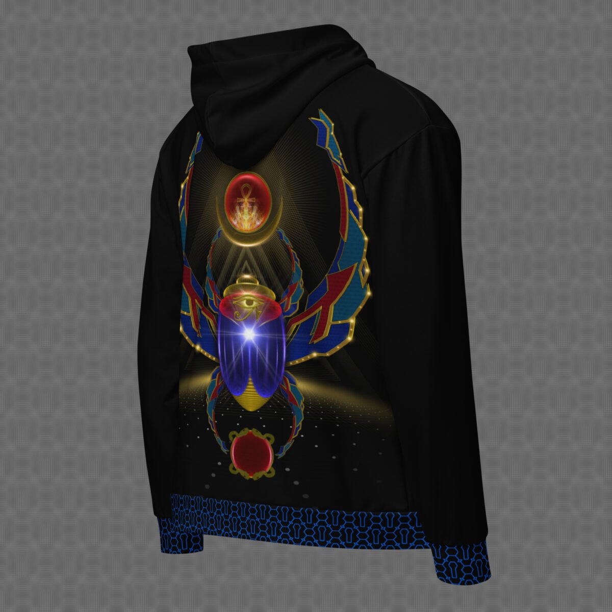 Khepera | Psychedelic Visionary Art Unisex Graphic Hoodie