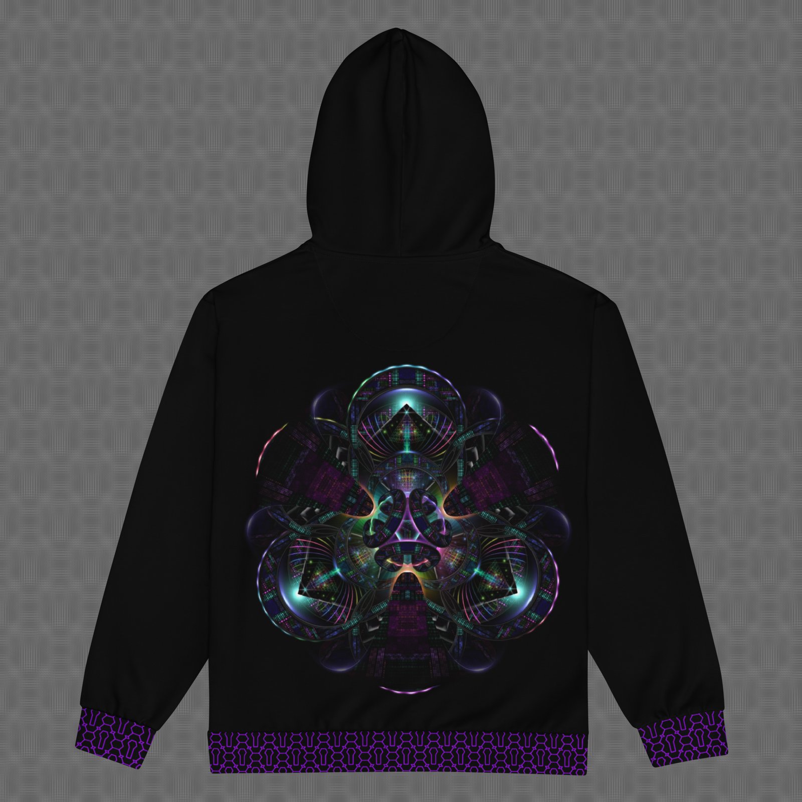 Cerebral Nexus Graphic Zip Hoodie - Image 5