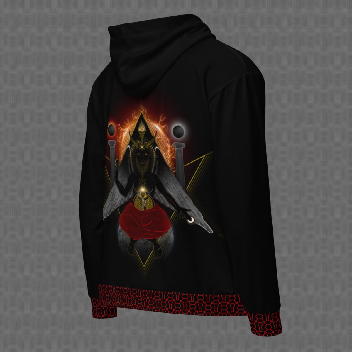 Baphomet | Psychedelic Visionary Art Unisex Graphic Hoodie