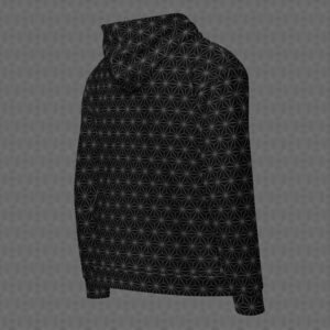 Frequencies Tetrahedron All-Over Zip Hoodie