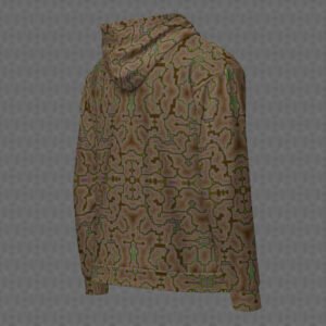 Techno Shamanic Desert All-Over Zip Hoodie