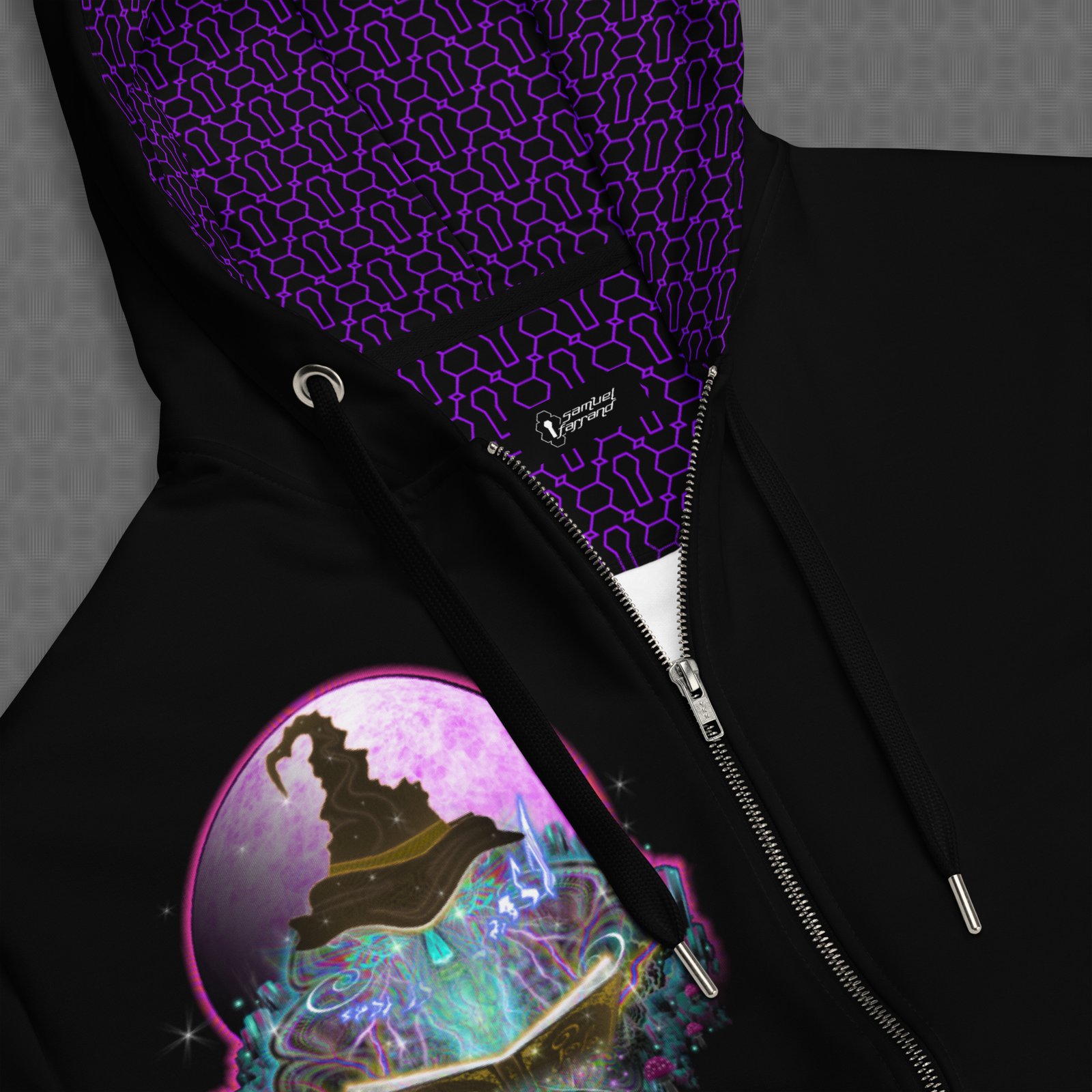 Telekinetic Graphic Zip Hoodie - Image 2