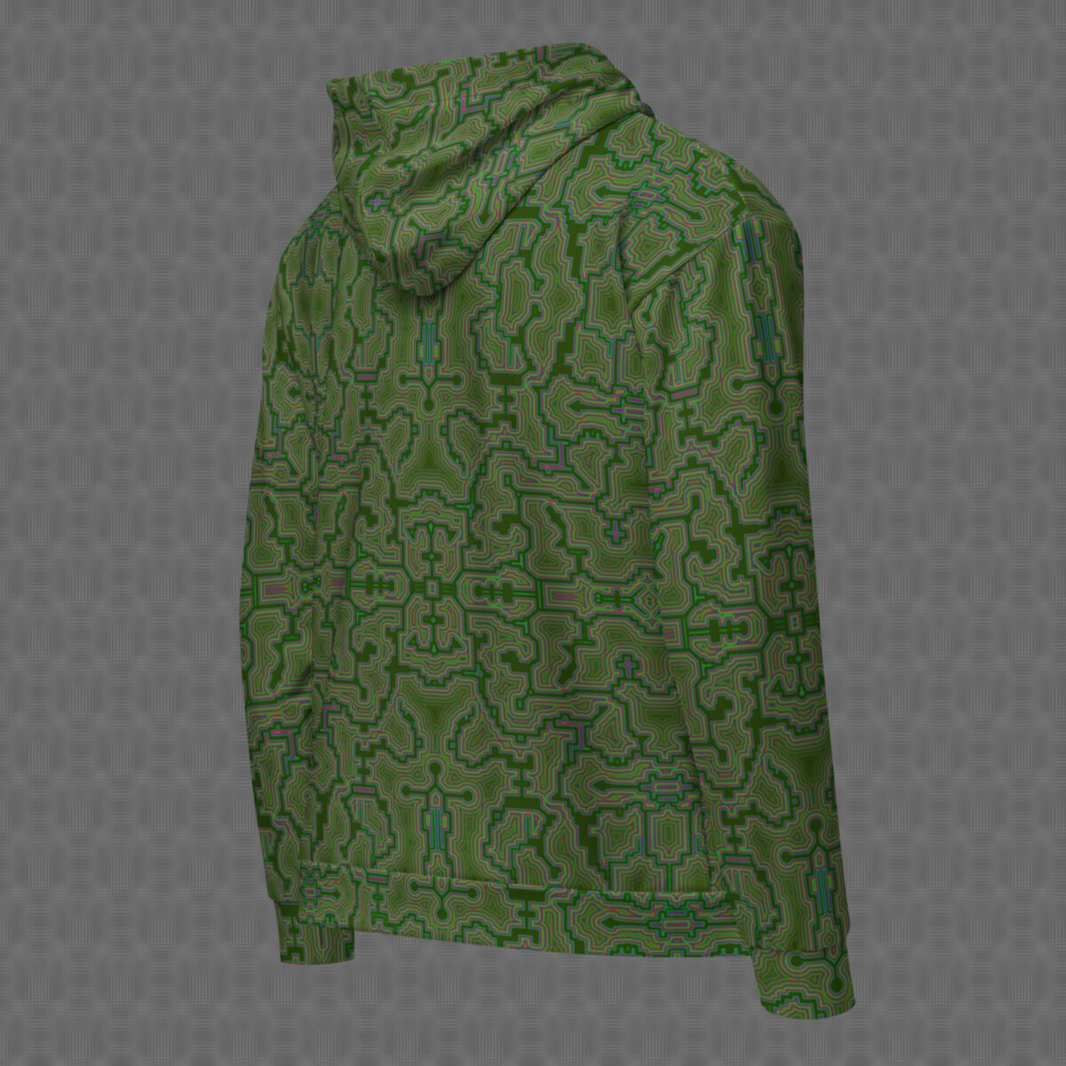 Jungle Techno Shamanic | Psychedelic Visionary Art Unisex All-Over Hoodie