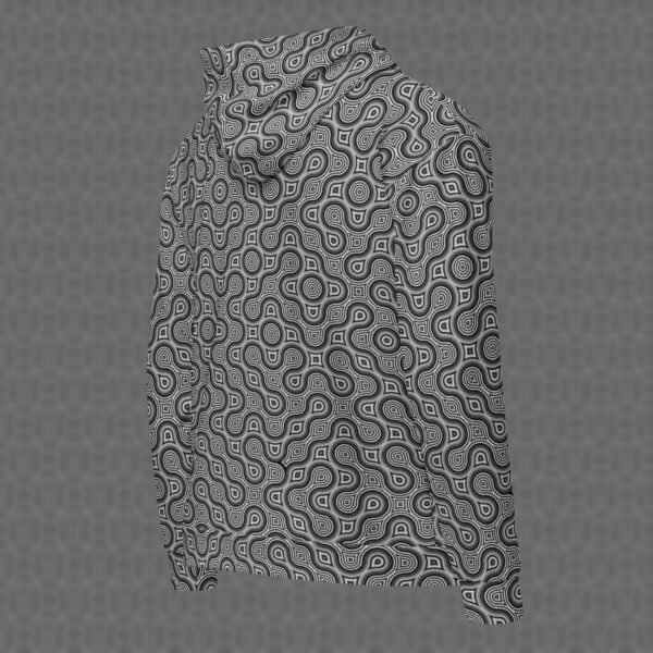 Thumbprint All-Over Zip Hoodie