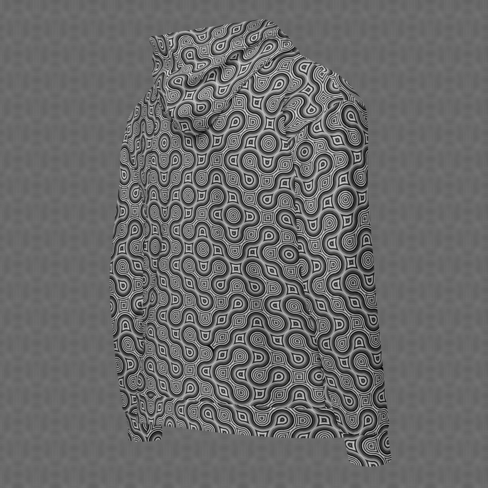 Thumbprint All-Over Zip Hoodie