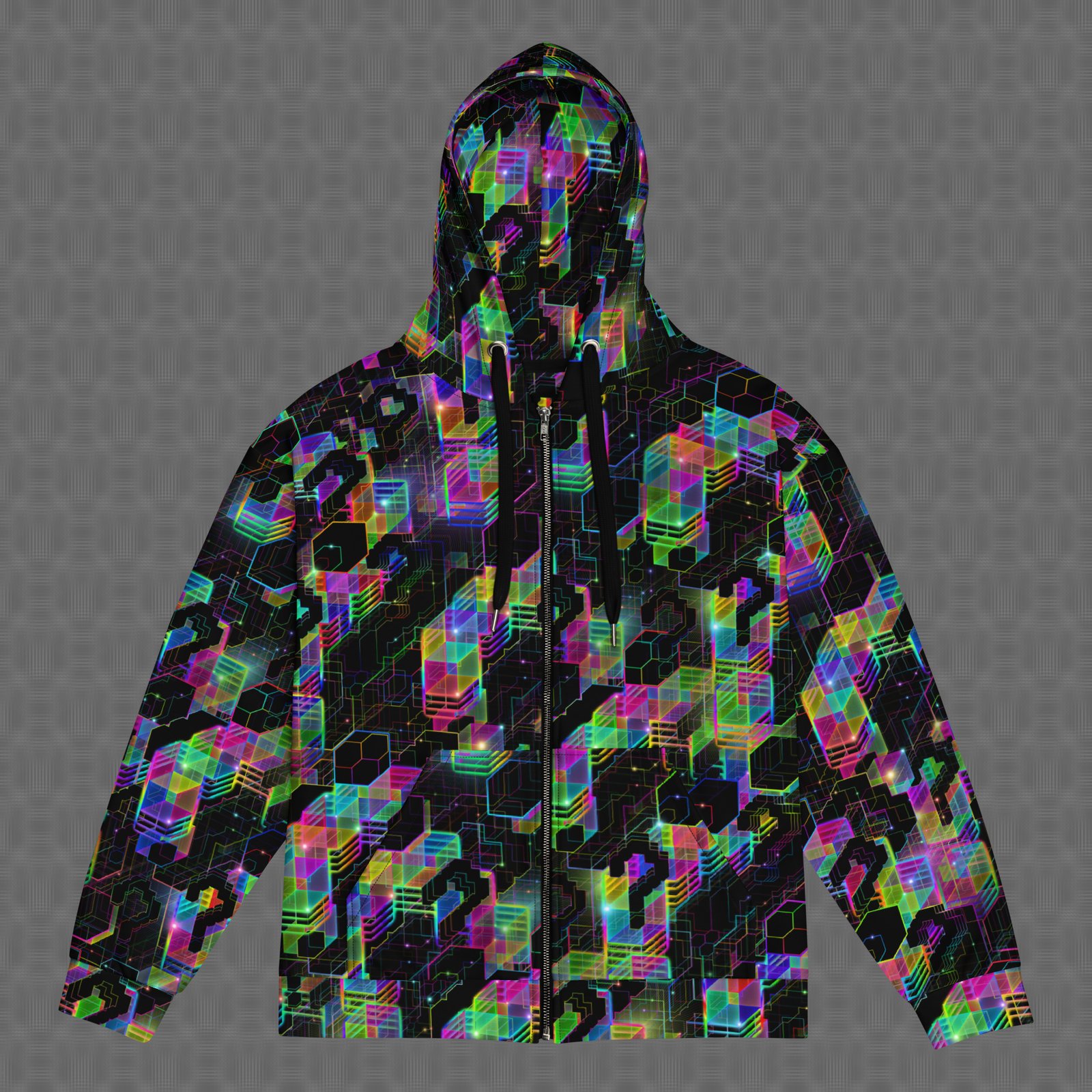 Question Everything All-Over Zip Hoodie - Image 5