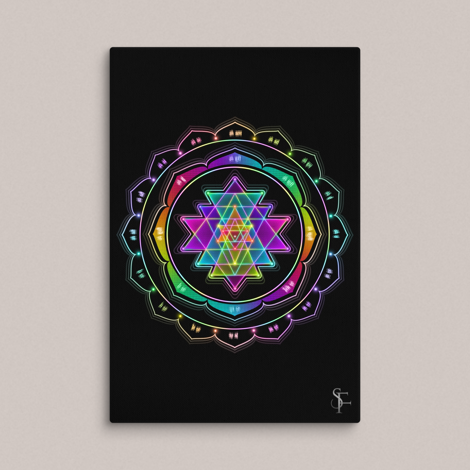 Sri Yantra Giclee Canvas Print