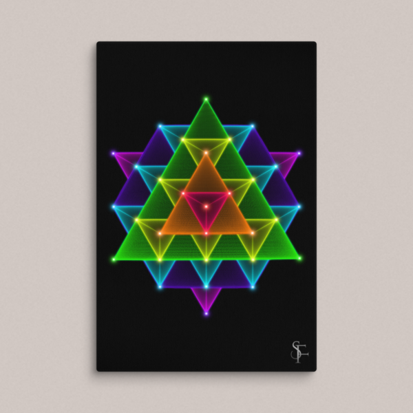 64 Star Tetrahedron Giclee Canvas Print