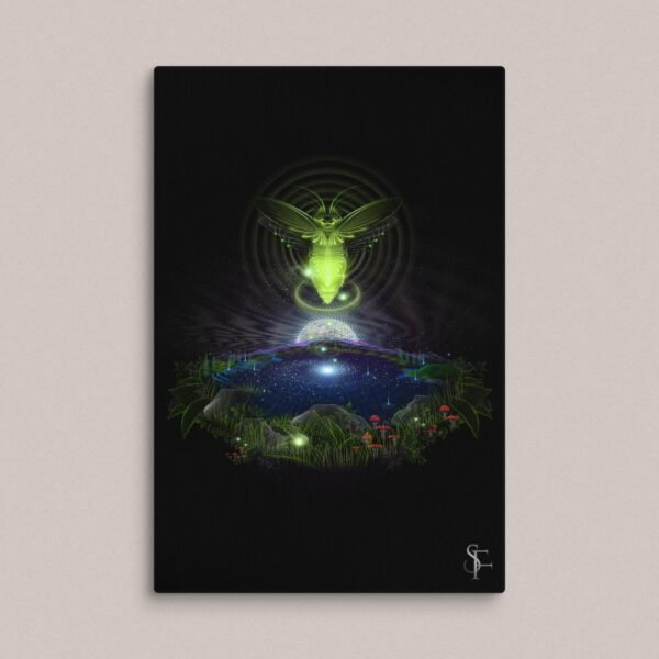 Bioluminescent Flight Giclee Canvas Print