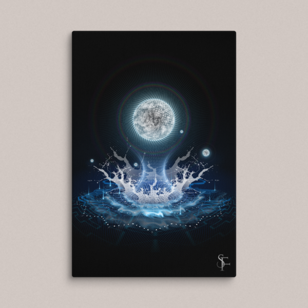 Moon Drop Giclee Canvas Print