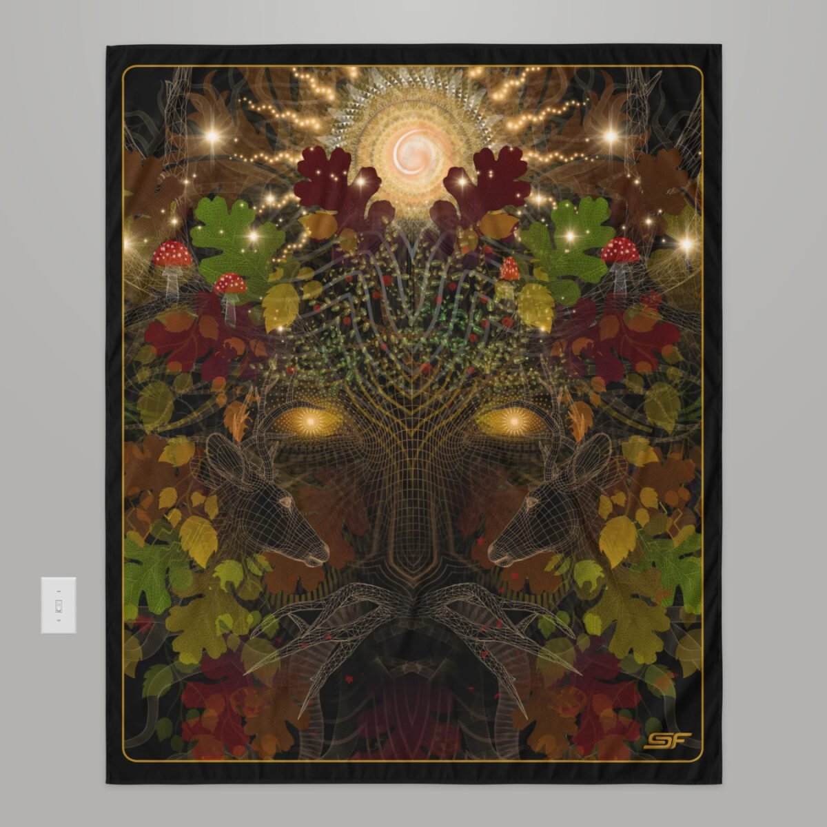 Autumn Spirit | Psychedelic Visionary Art Tapestry