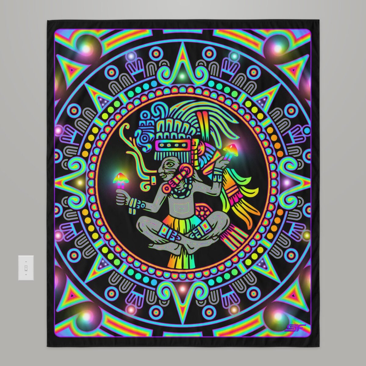Mycoatl | Psychedelic Visionary Art Tapestry