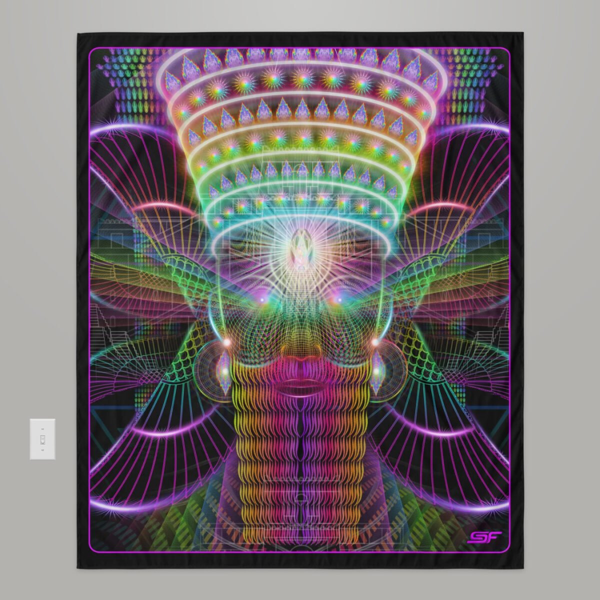 Enki | Psychedelic Visionary Art Tapestry