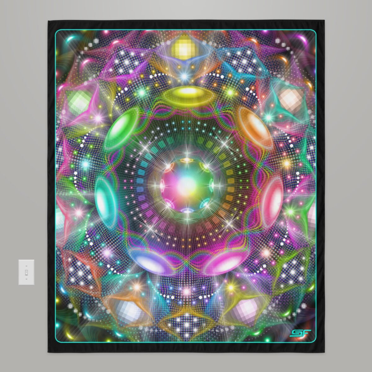 7th Dimension | Psychedelic Visionary Art Tapestry