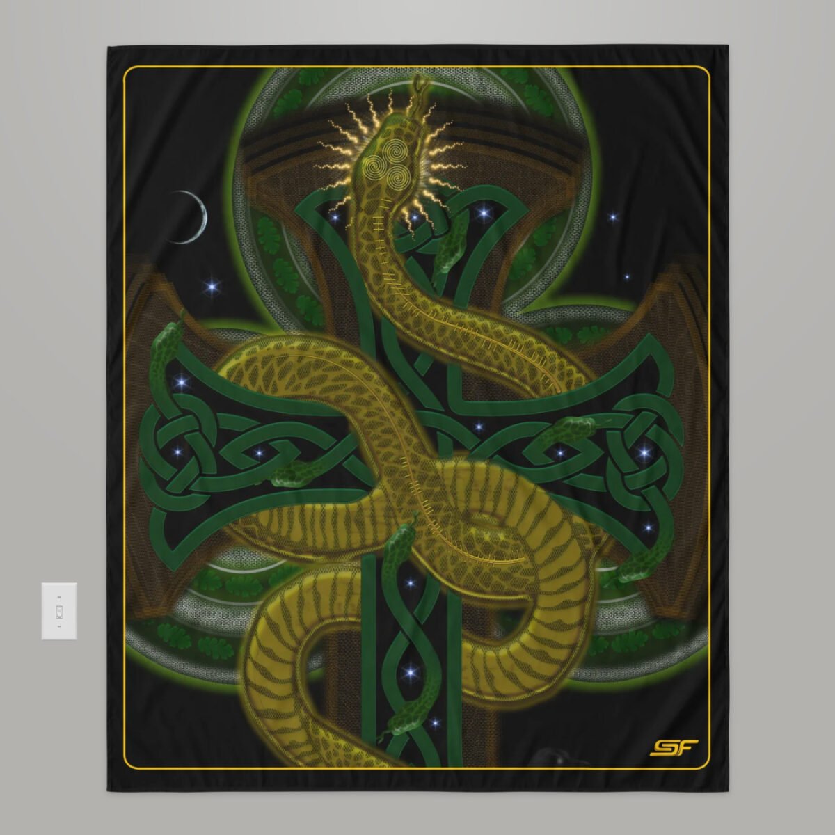 Serpent Crawl | Psychedelic Visionary Art Tapestry