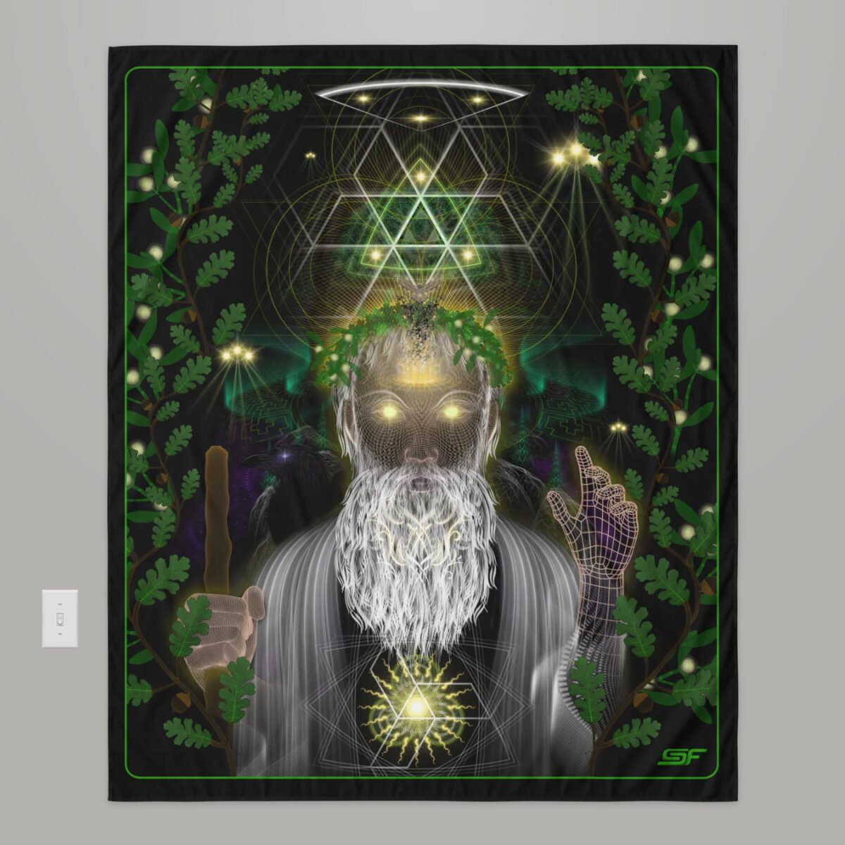 Wisdom Keeper | Psychedelic Visionary Art Tapestry