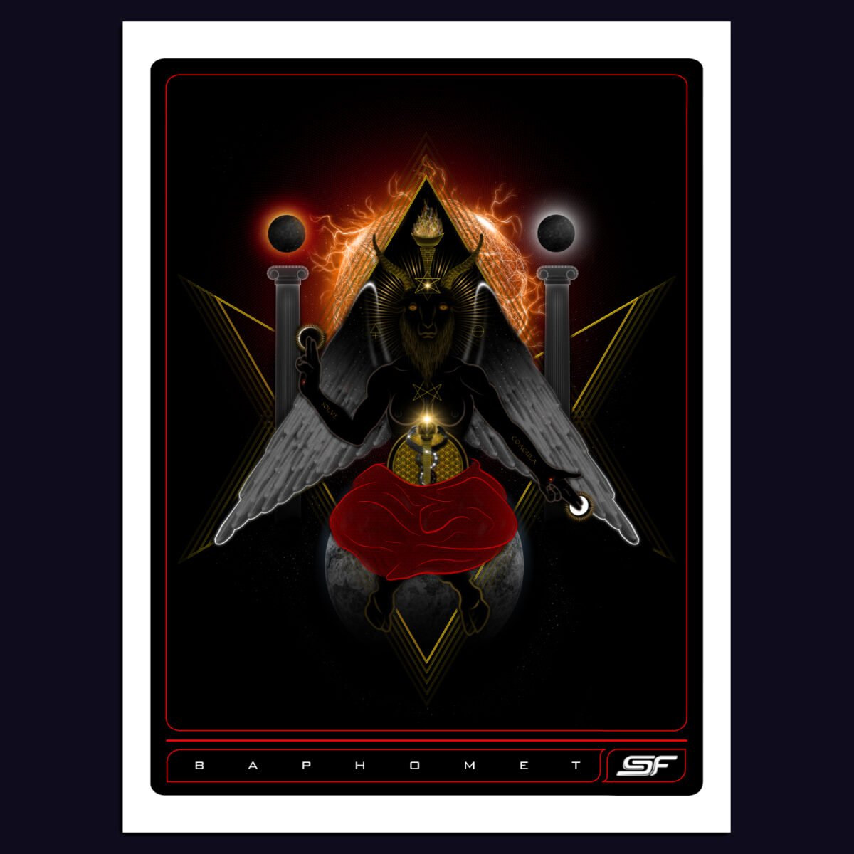 Baphomet | Psychedelic Visionary Art Print