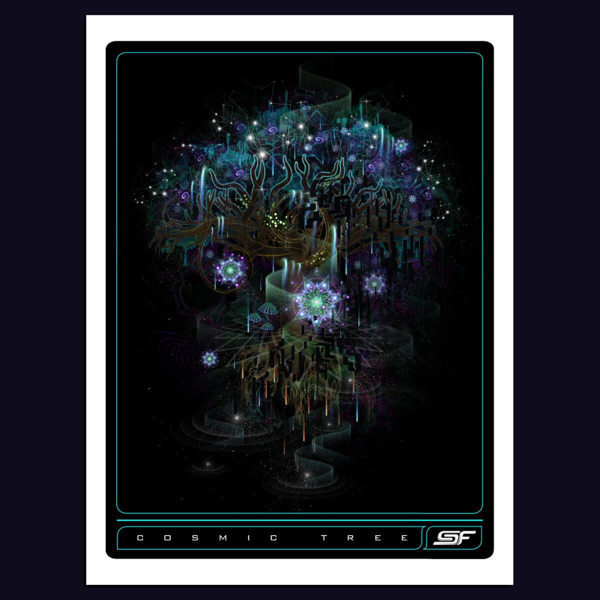 Cosmic Tree | Psychedelic Visionary Art Print