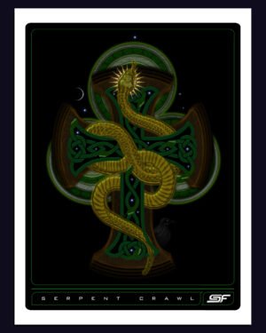 Serpent Crawl | Psychedelic Visionary Art Print