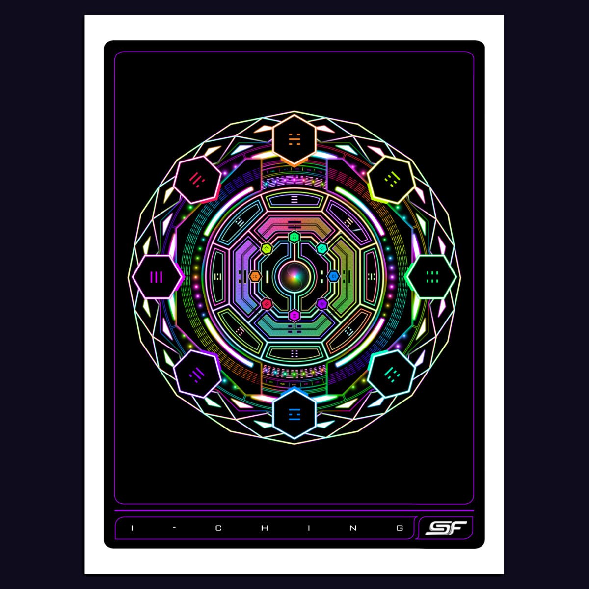 I-Ching | Psychedelic Visionary Art Print