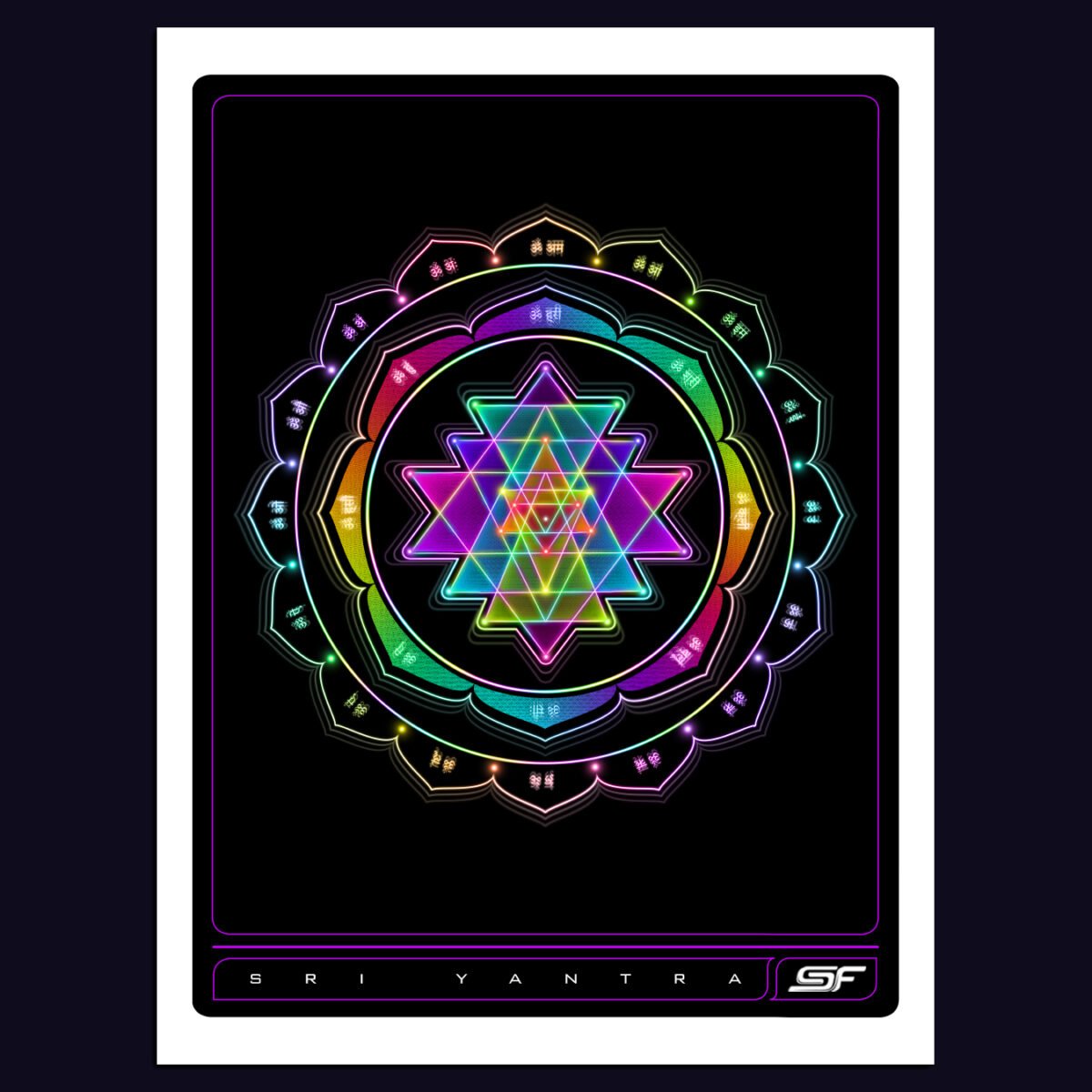 Sri Yantra | Psychedelic Visionary Art Print