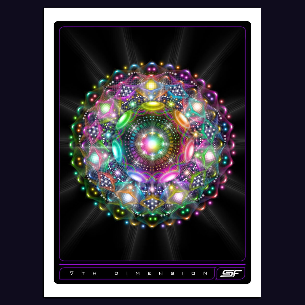 7th Dimension | Psychedelic Visionary Art Print