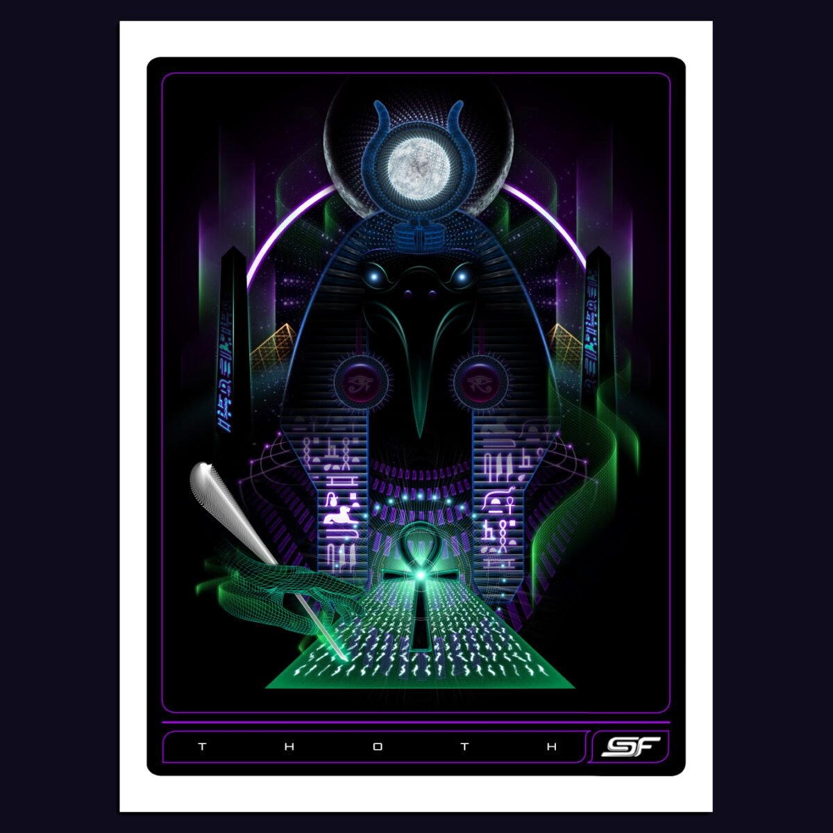 Thoth | Psychedelic Visionary Art Print