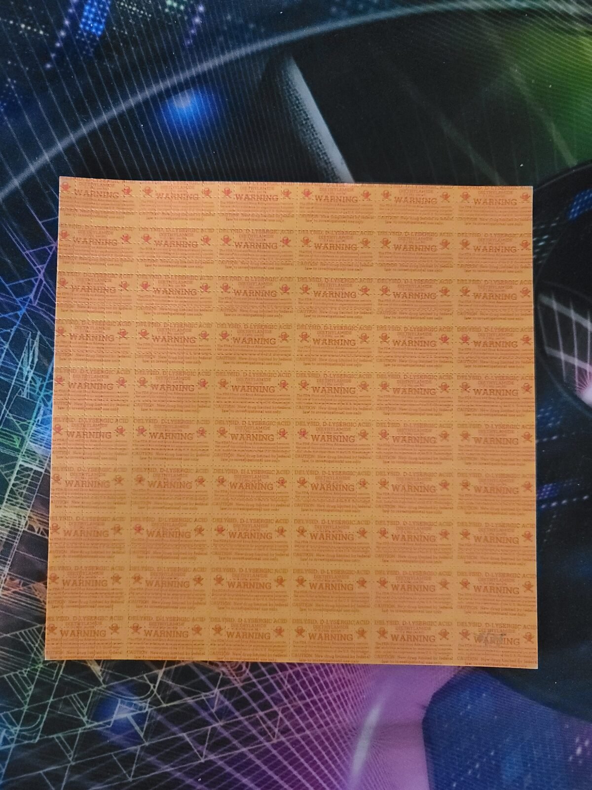 FDA Poison (Orange) | Blotter Psychedelic Street Art