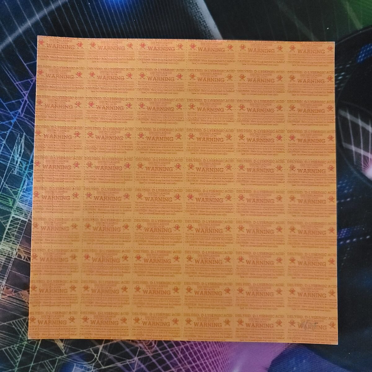 FDA Poison (Orange) | Blotter Psychedelic Street Art
