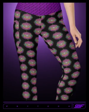 Psytech | Psychedelic Visionary Art Leggings with Pockets