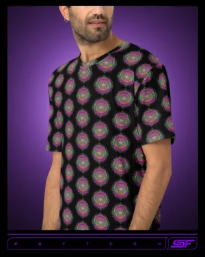 Psytech | Psychedelic Visionary Art Men's All-Over T-Shirt