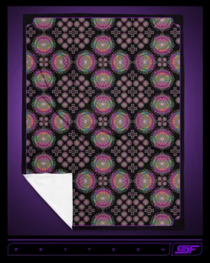 Psytech | Psychedelic Visionary Art Plush Blanket