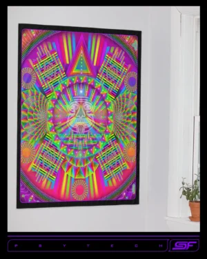 Psytech | Psychedelic Visionary Art Tapestry