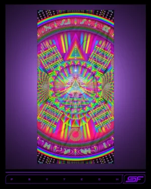 Psytech | Psychedelic Visionary Art Beach Towel