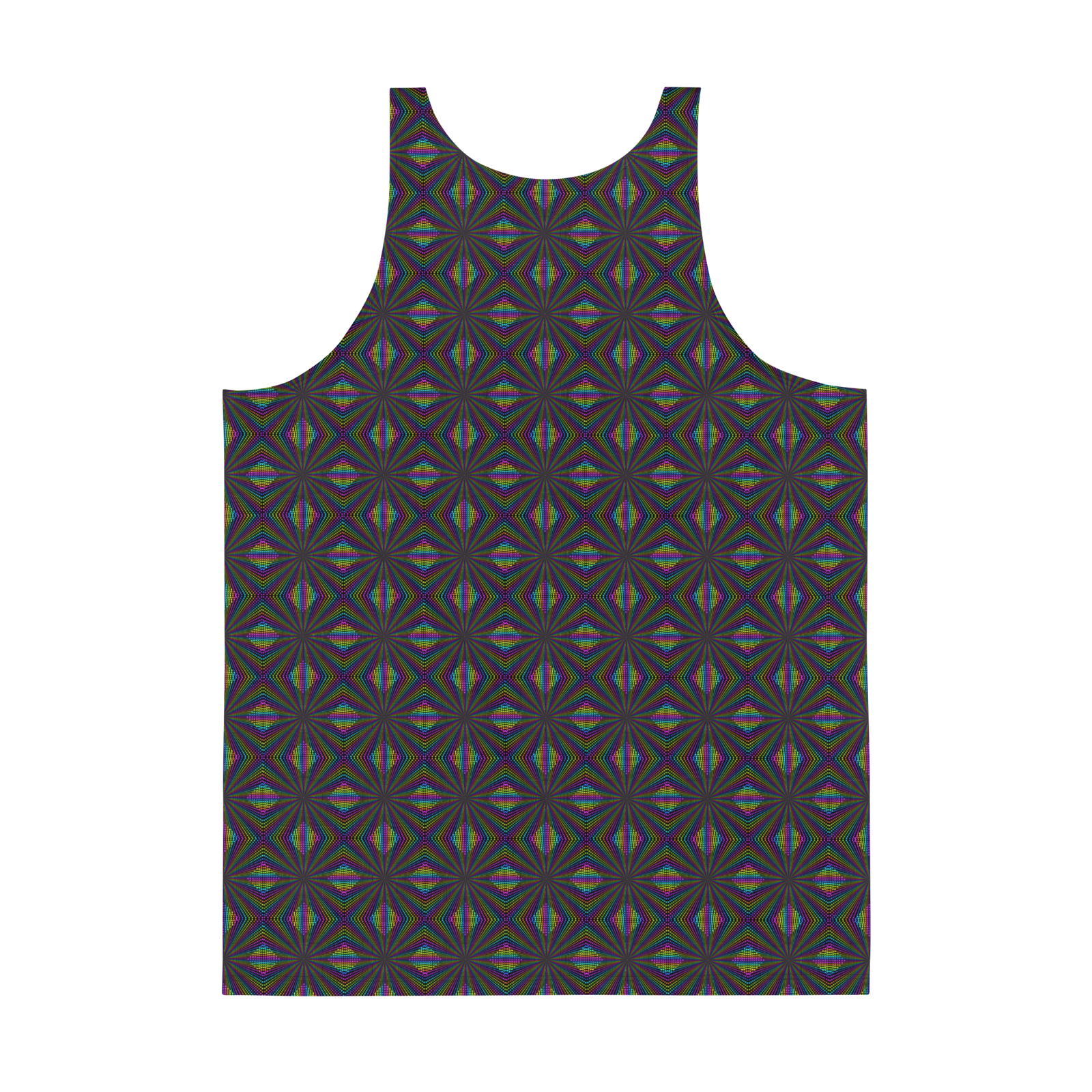 Fractalization | Psychedelic Visionary Art Men's Tank Top - Image 2